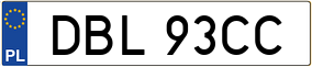 Trailer License Plate